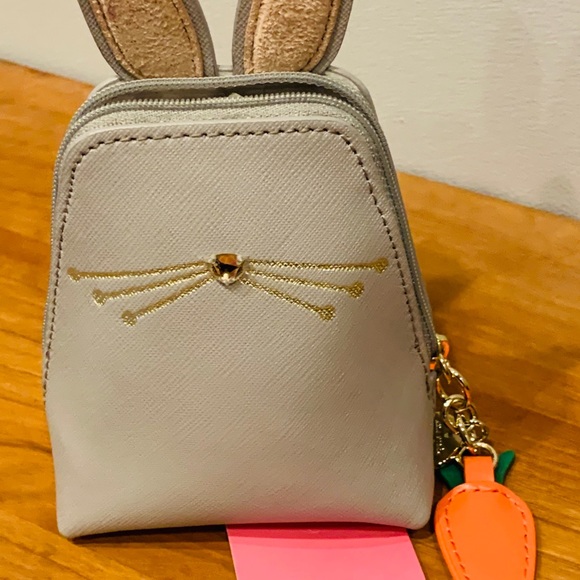 NWT Kate Spade “Hop to It”Leather Bunny Coin Purse - Picture 6 of 6